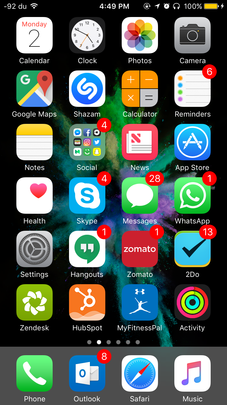 Home Screen 2017